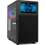 NOX Hummer NXHUMMERBIOS Caja Gaming Semitorre con Pantalla LCD 8 pulg Negro